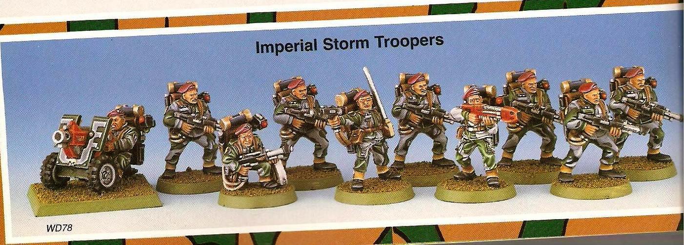 Copyright Games Workshop, Imperial Guard, Retro Review, Storm Troopers, White Dwarf