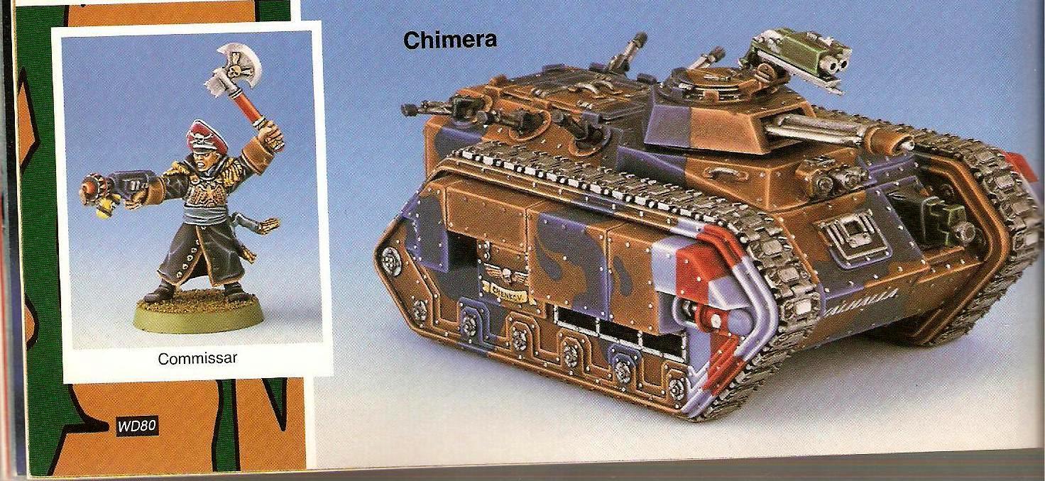 Chimera, Commissar, Copyright Games Workshop, Retro Review, White Dwarf