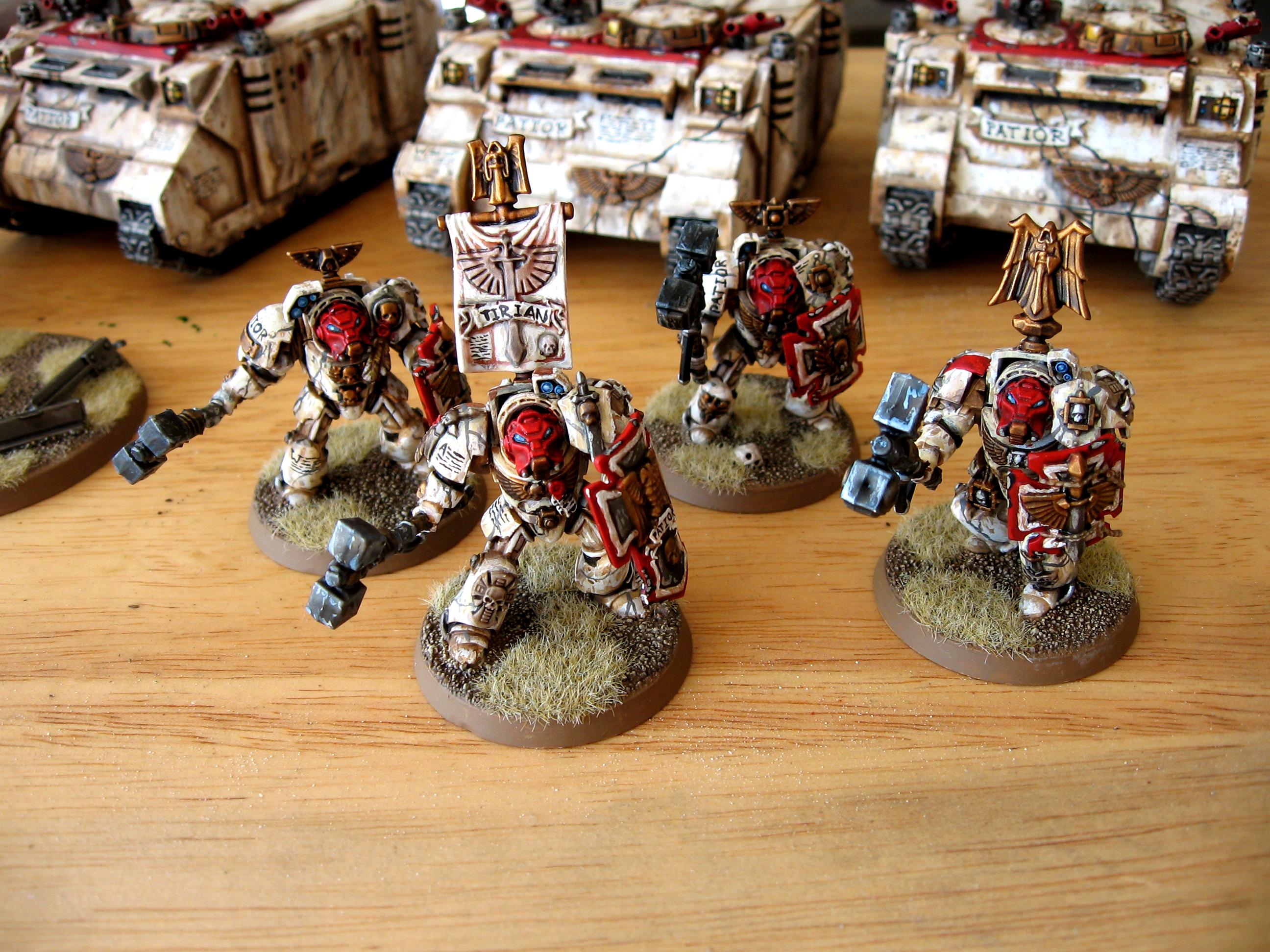 Custom, Hand Painted, Space Marines, Terminator Armor, Warhammer 40,000