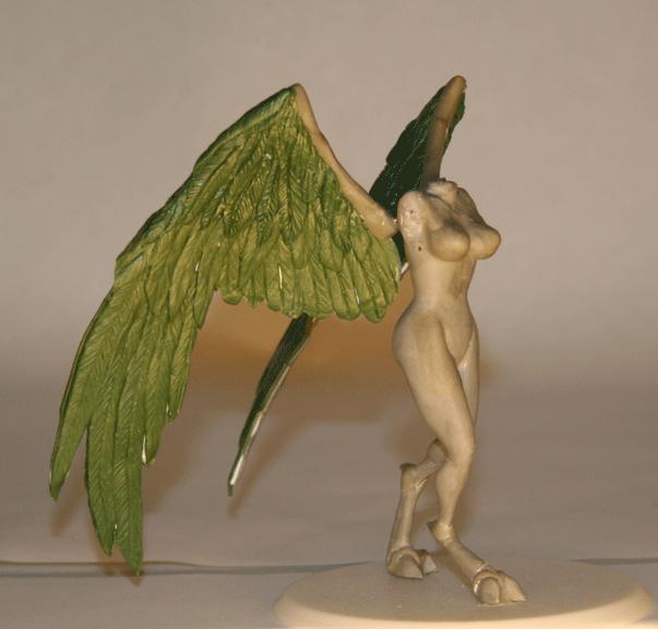Daemons, Sculpting, Slaanesh, Winged, Work In Progress