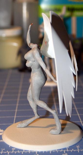 Daemons, Sculpting, Slaanesh, Winged