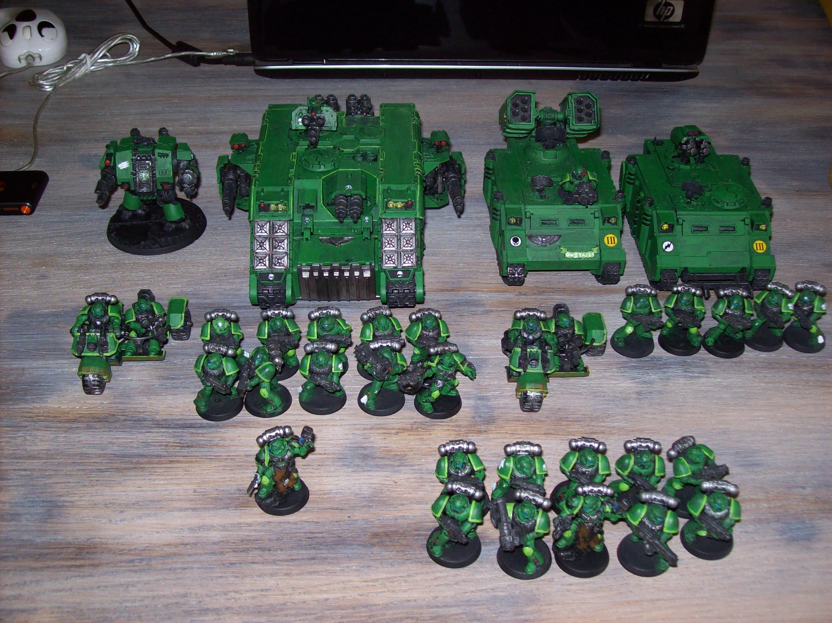 Attack Bike, Dreadnought, Land Raider, Space Marines, Whirl Wind, Work In Progress