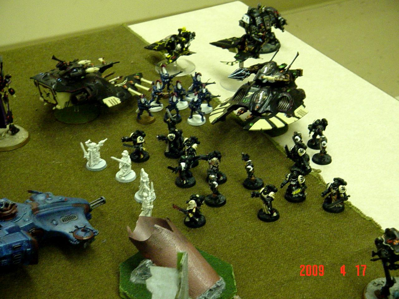 Angels Sanguine, Apocalypse, Black Templars, Eldar, Space Marines, Tau