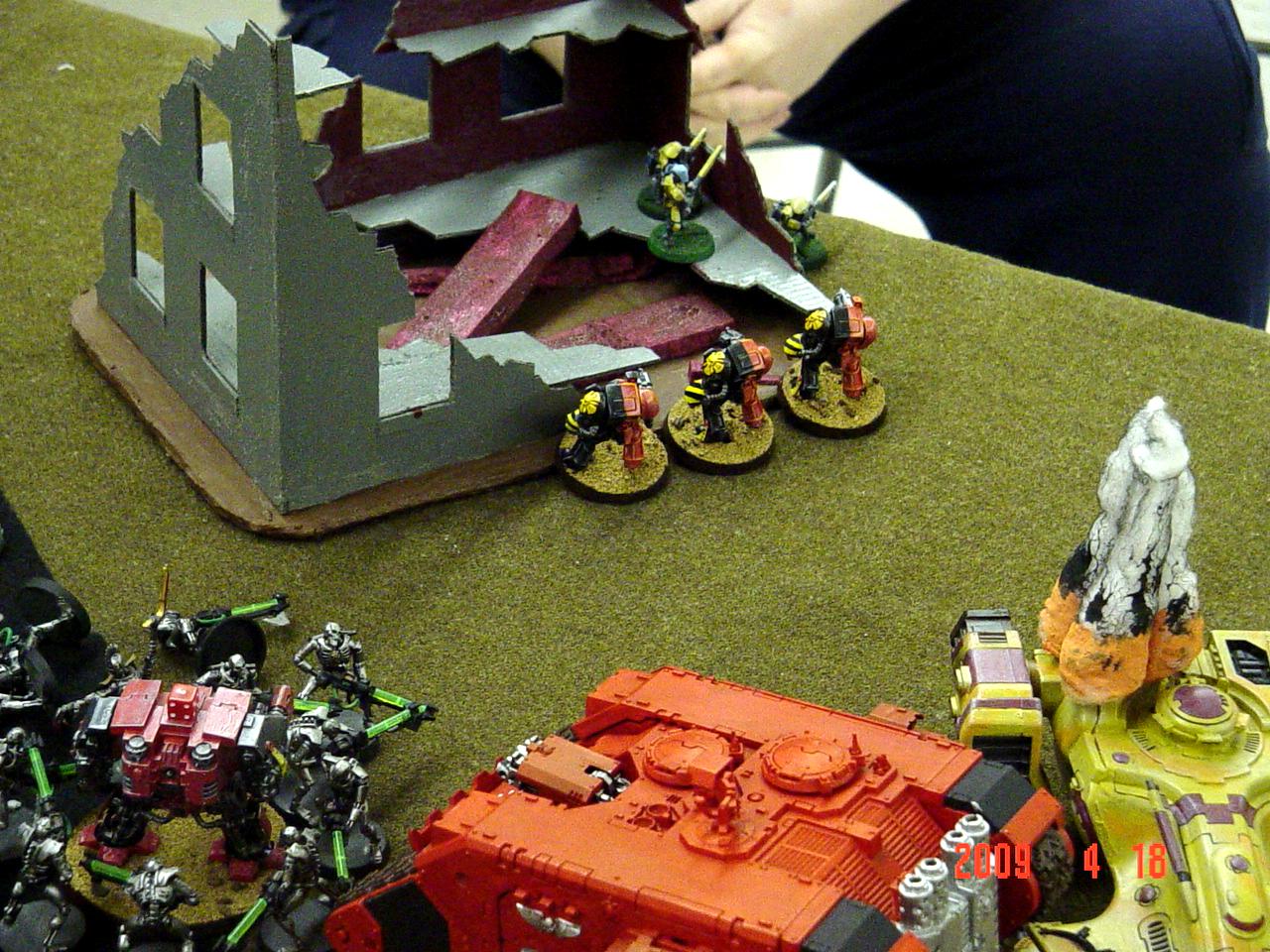 Battle Report, Necrons, Ruins, Terminator Armor, Warhammer 40,000