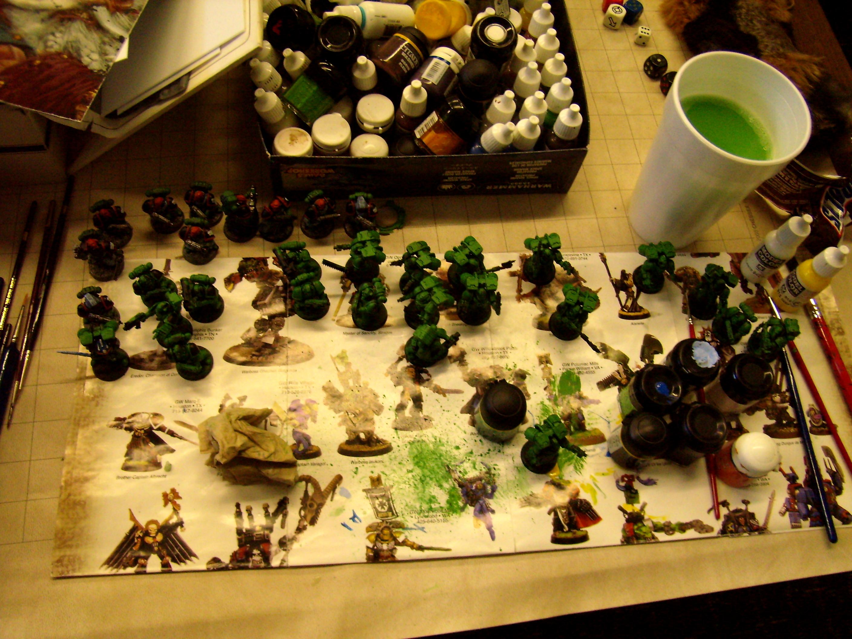 Assault Marines, Green, Space Marines, Warhammer 40,000