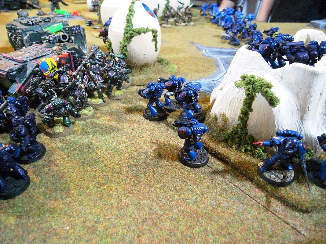 Battle Report, Chaos Space Marines, Crimson Fist, Space Marines
