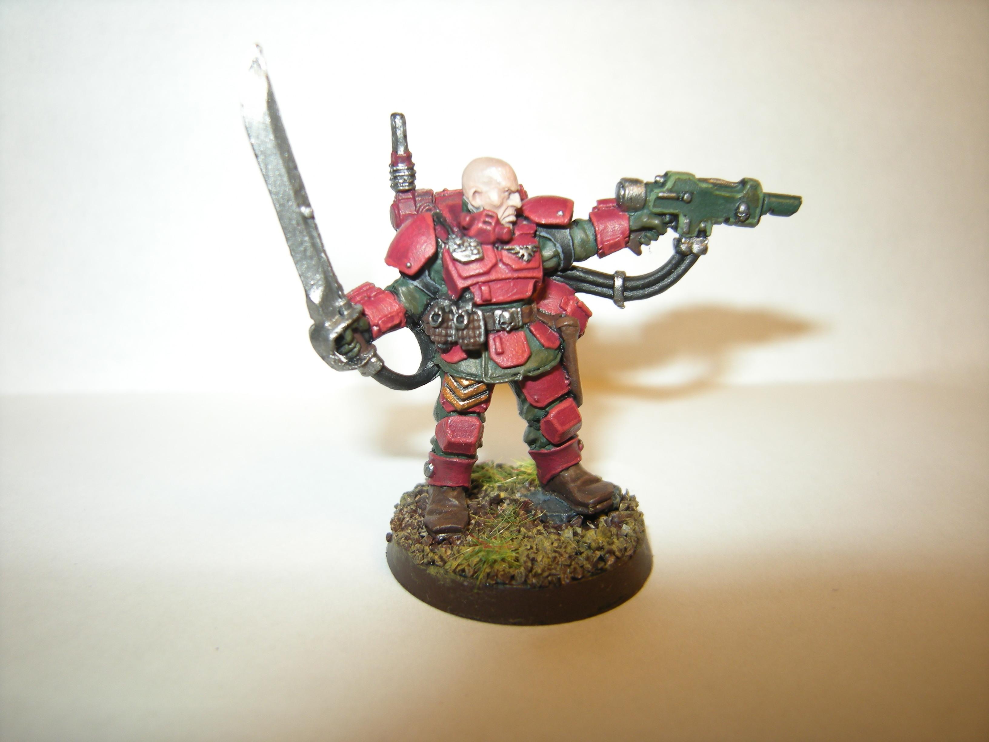 Elite, Imperial Guard, Sergeant, Storm Troopers, Warhammer 40,000