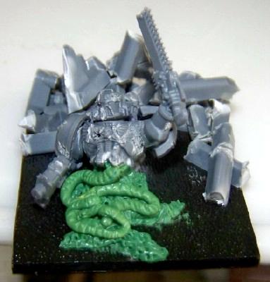 Conversion, Greenstuff, Space Marines, Unpainted, Work In Progress