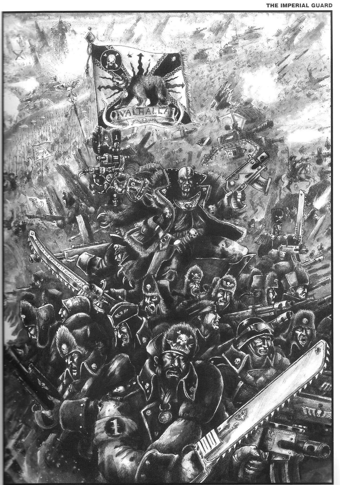 2nd Edition, Copyright Games Workshop, Imperial Guard, John Blanche, Officer, Retro Review, Valhallans