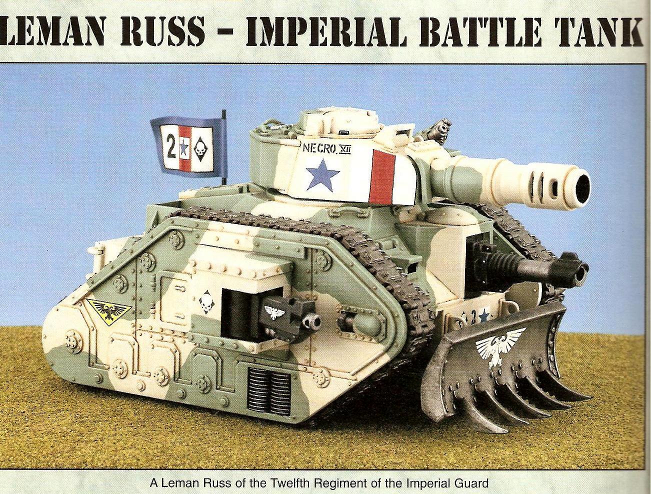 2nd Edition, Artwork, Copyright Games Workshop, Imperial Guard, Leman Russ, Retro Review