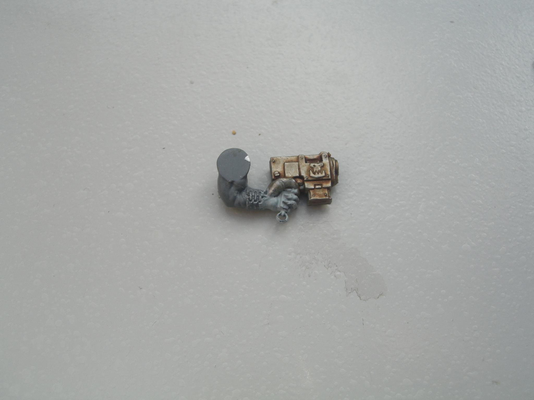 Orks, Warhammer 40,000, Wash Test, Work In Progress