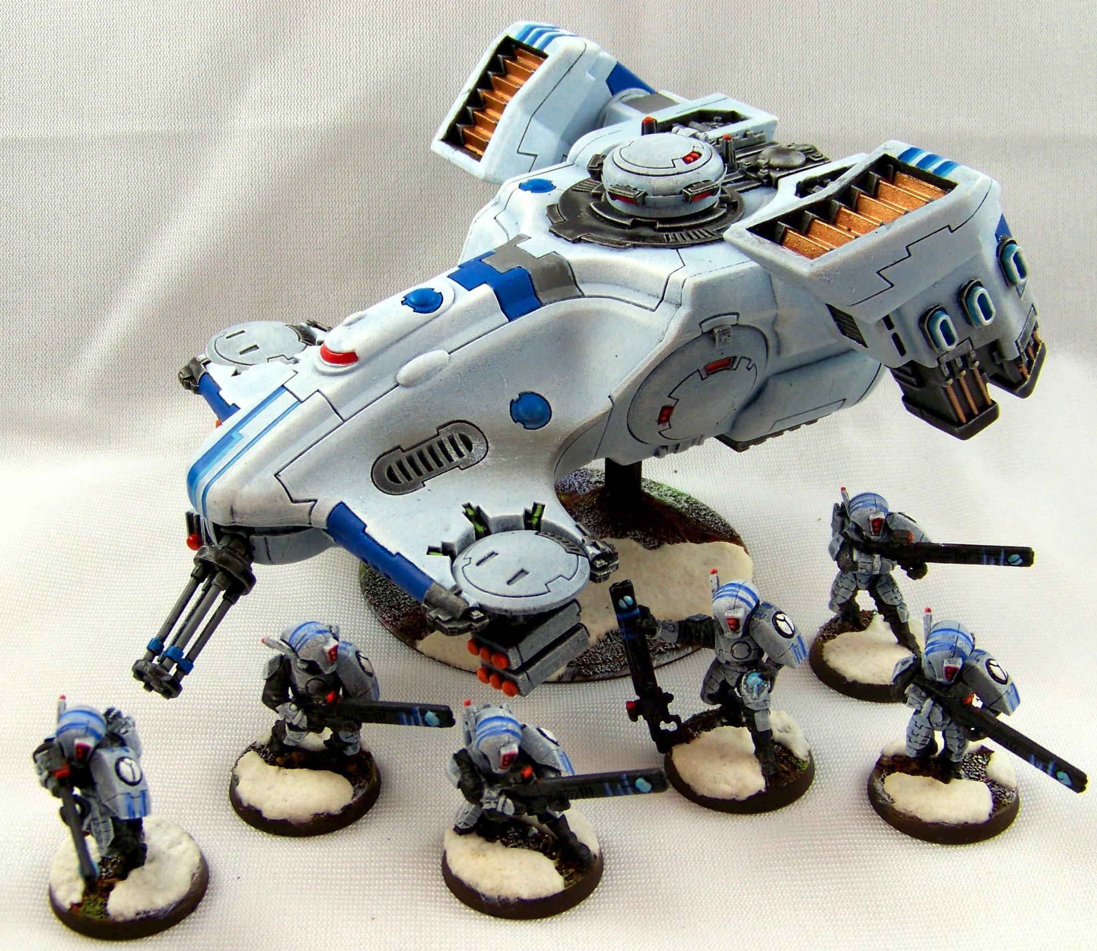 Devilfish, Fire Warriors, Snow, Tau