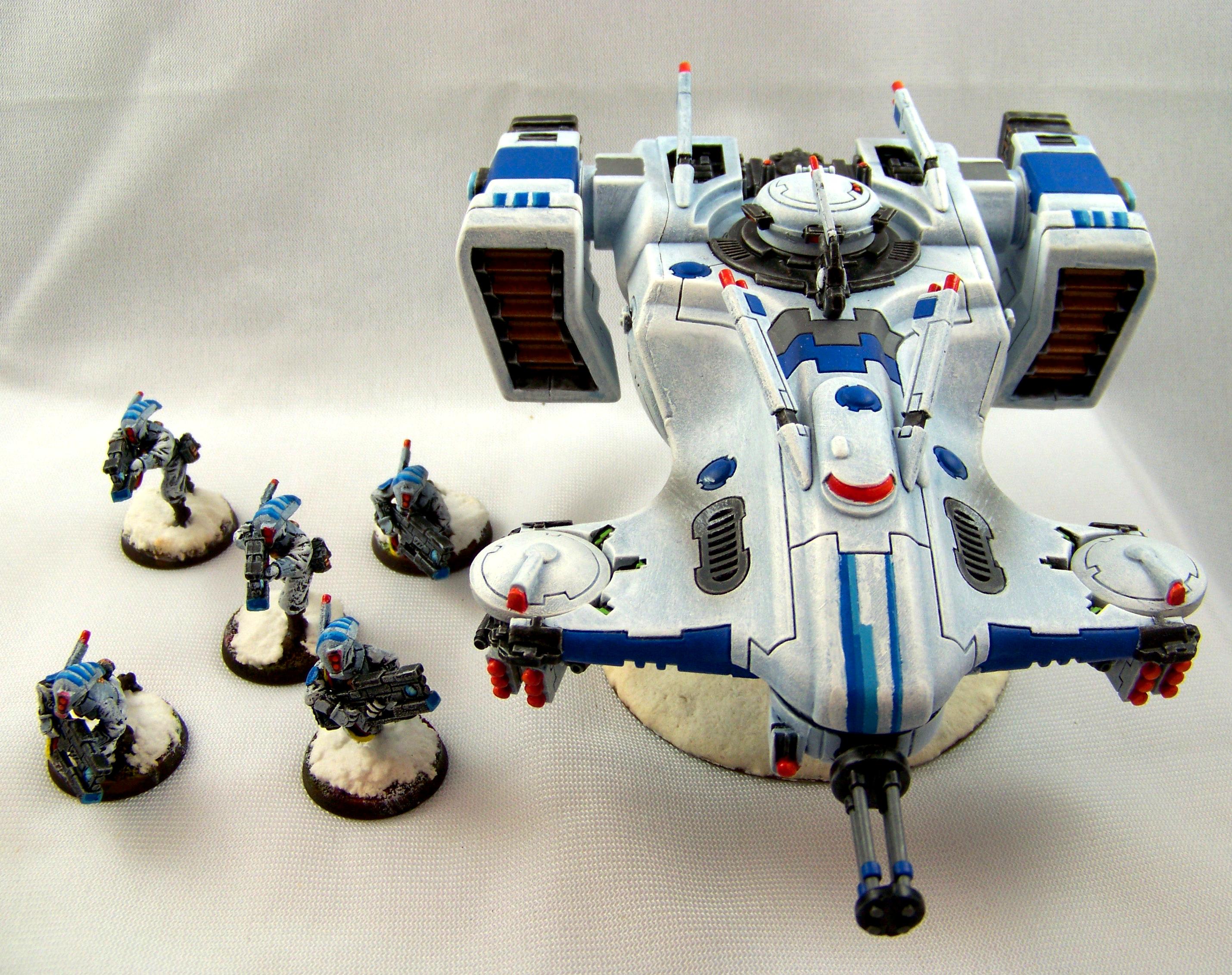 41st Millenium, Devilfish, Pathfinders, Snow, Tau, Warhammer 40,000