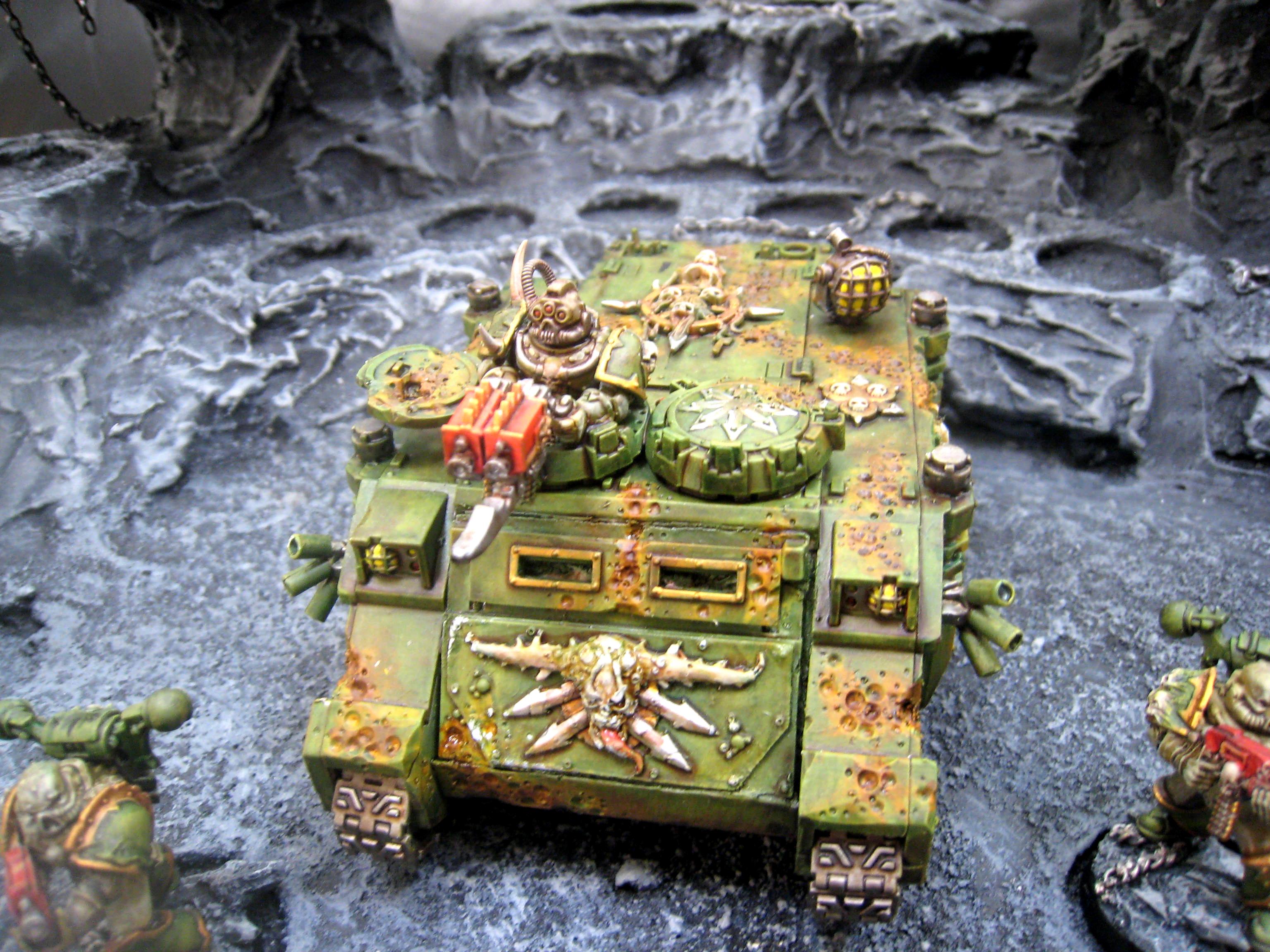 Chaos Space Marines, Death Guard, Nurgle, Rhino