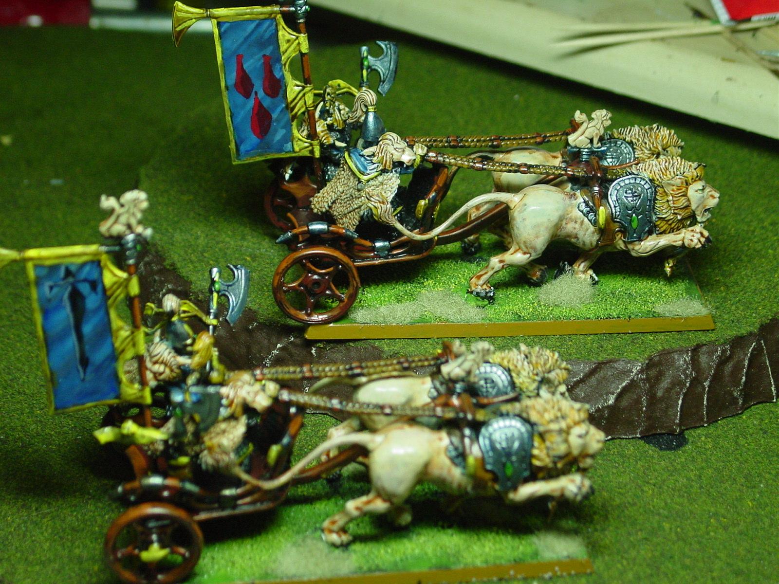 high elves, lion chariot