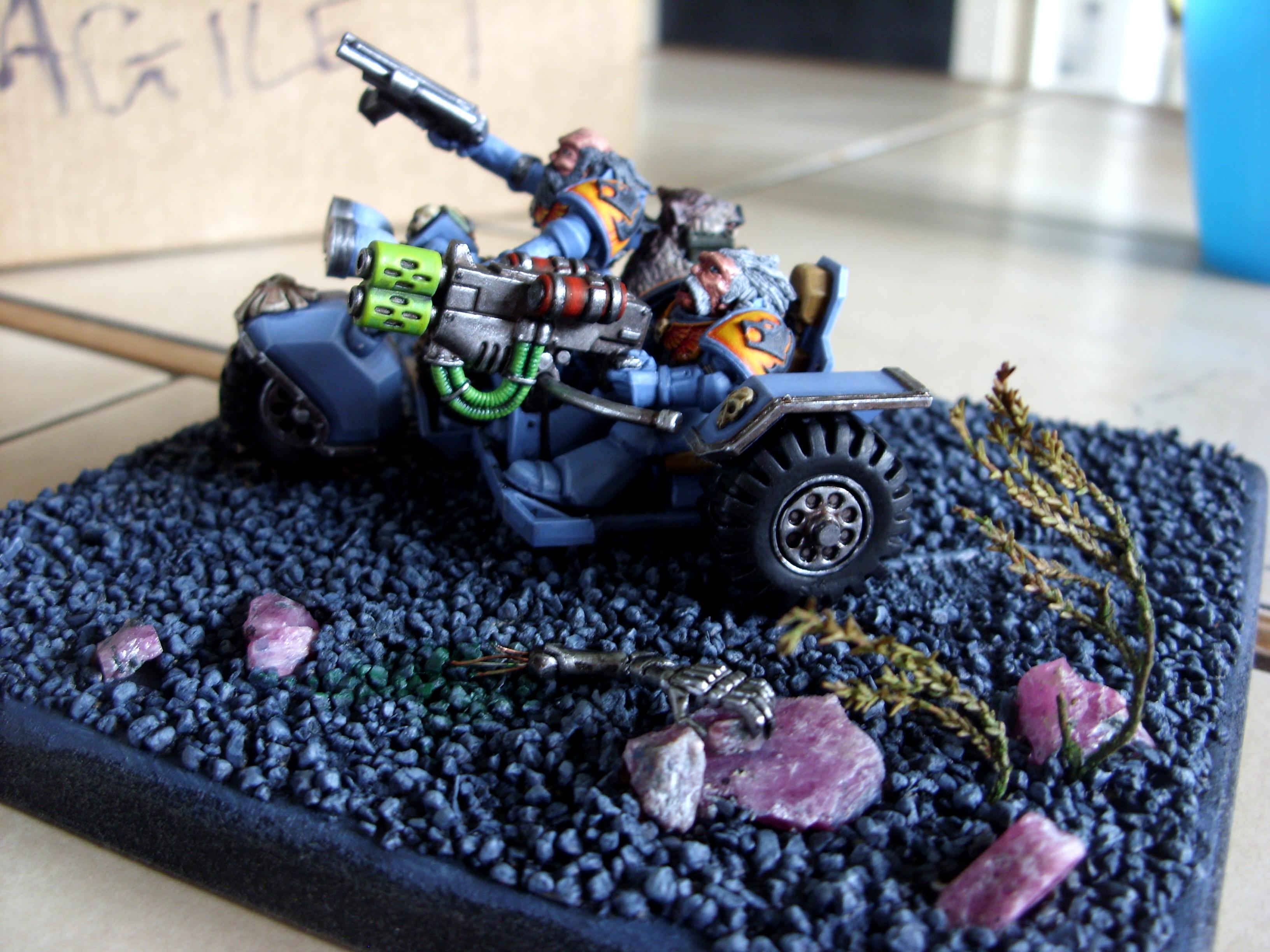 Bike, Conversion, Greenstuff, Space Marines, Space Wolves, Warhammer 40,000