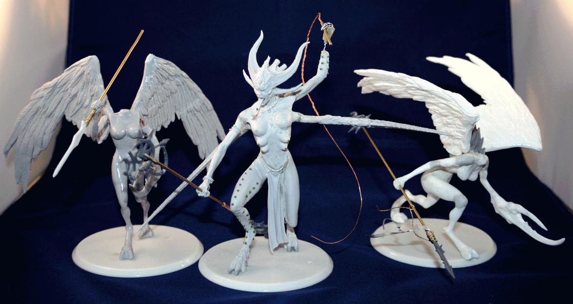 Daemons, Sculpting, Winged
