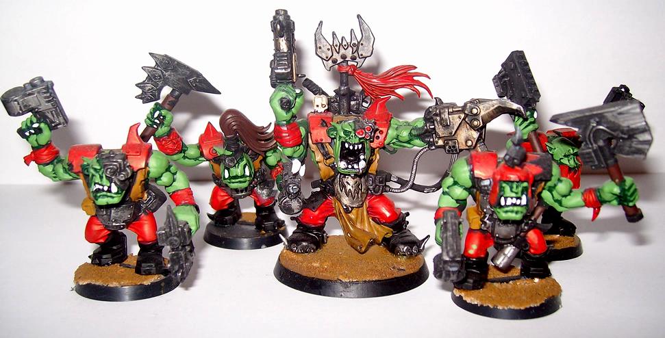Nob, Orks, Warboss, Warboss and Nobz