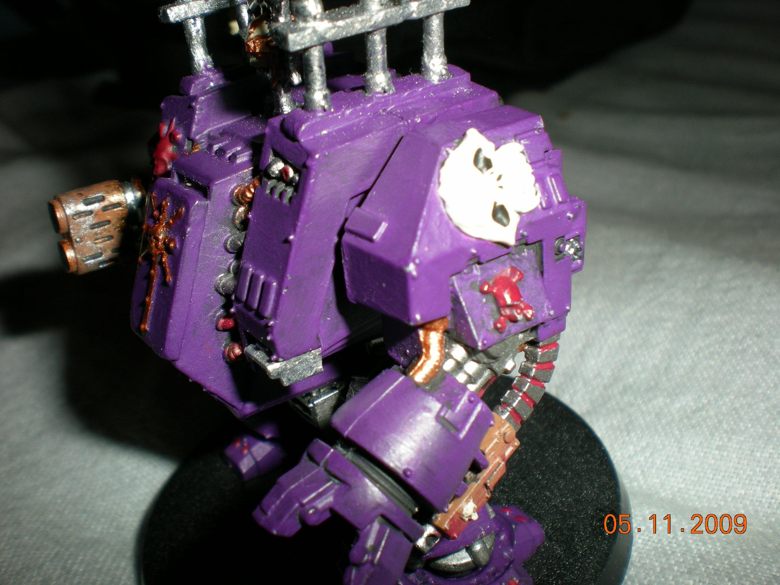 Assault On Black Reach, Chaos, Chaos Dreadnought, Conversion, Dreadnoght, Purple