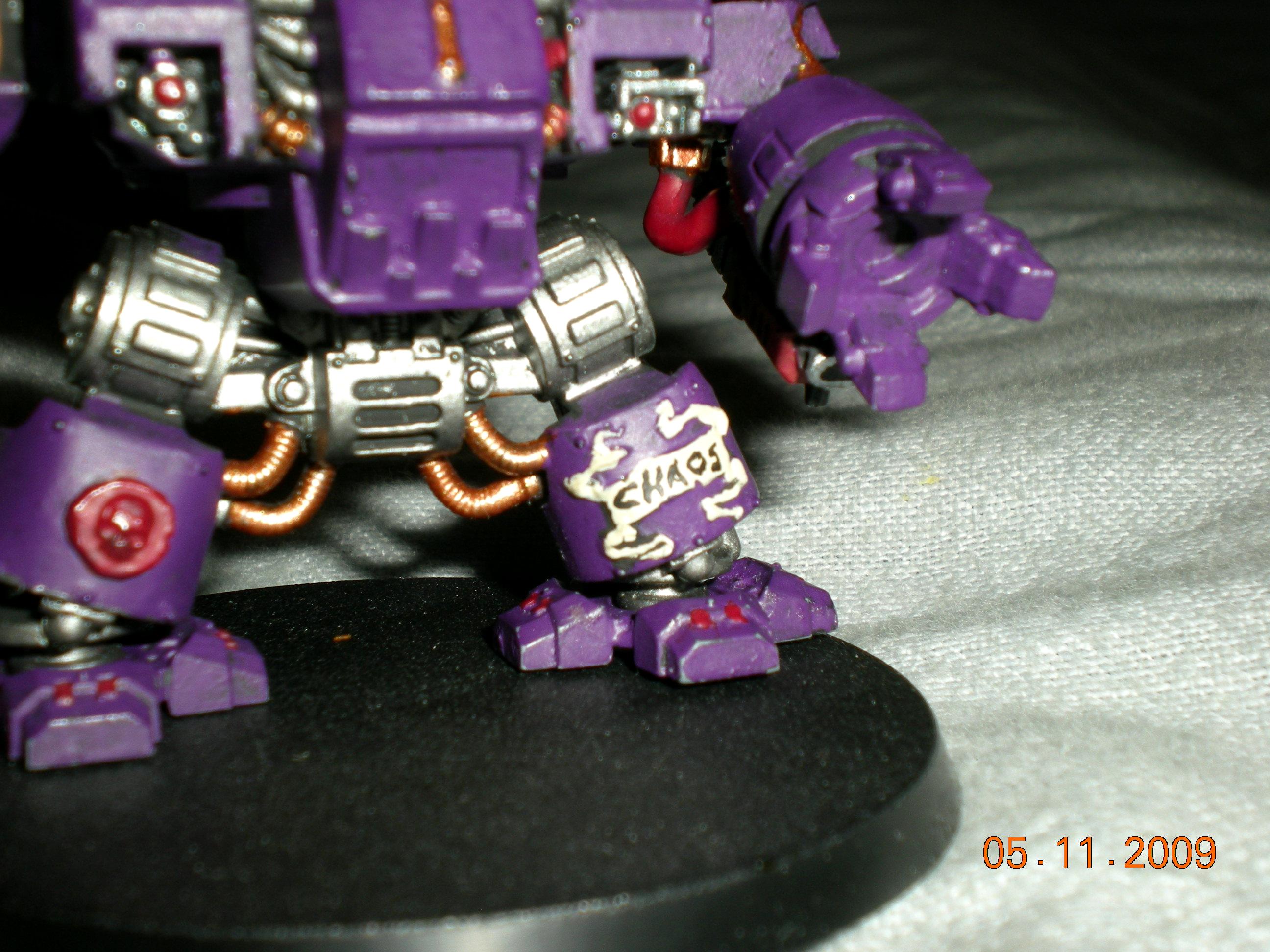Assault On Black Reach, Chaos, Chaos Dreadnought, Conversion, Dreadnoght, Purple