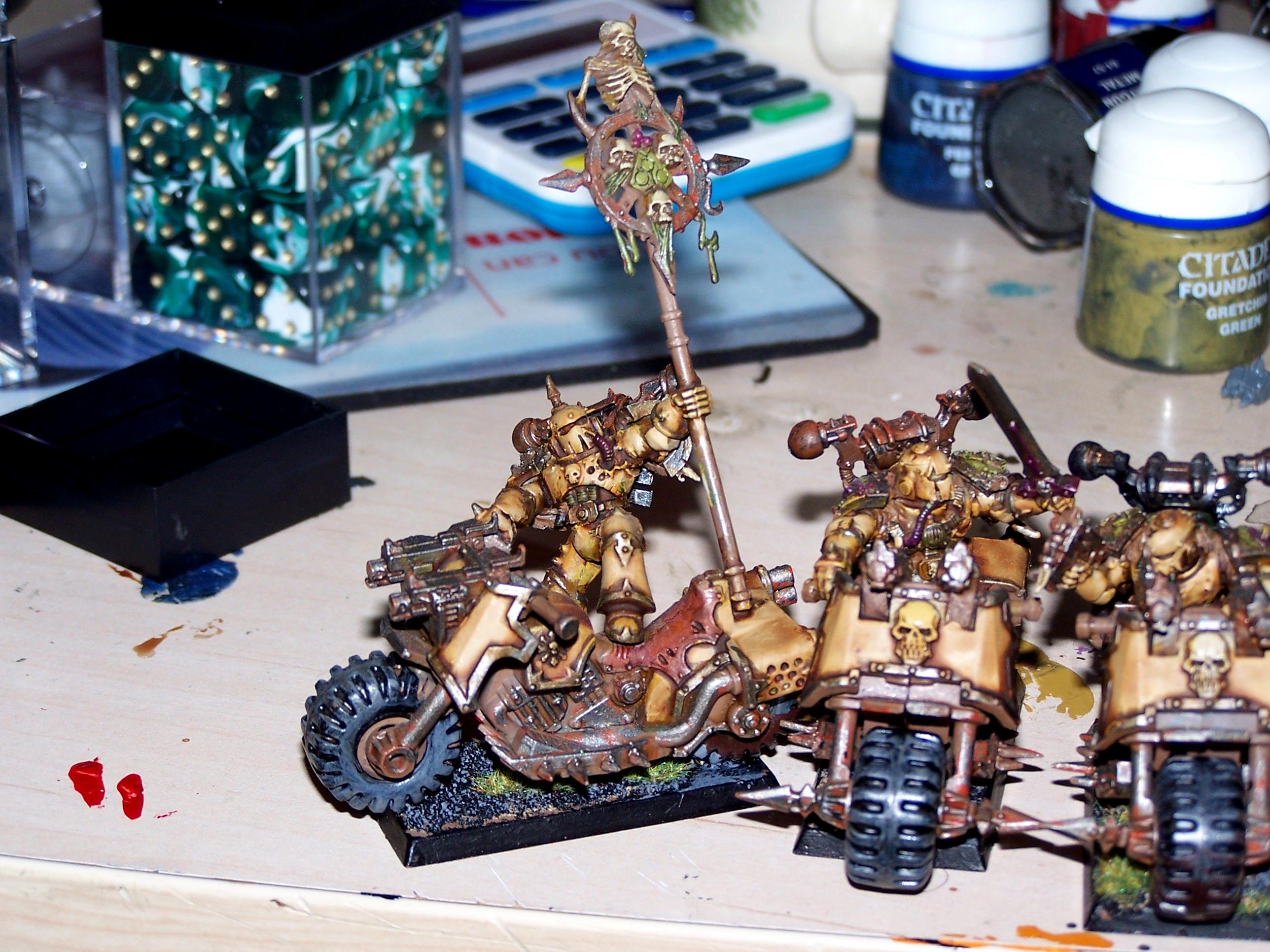 Bike, Chaos Space Marines, Death Guard, Nurgle, Plague Marines