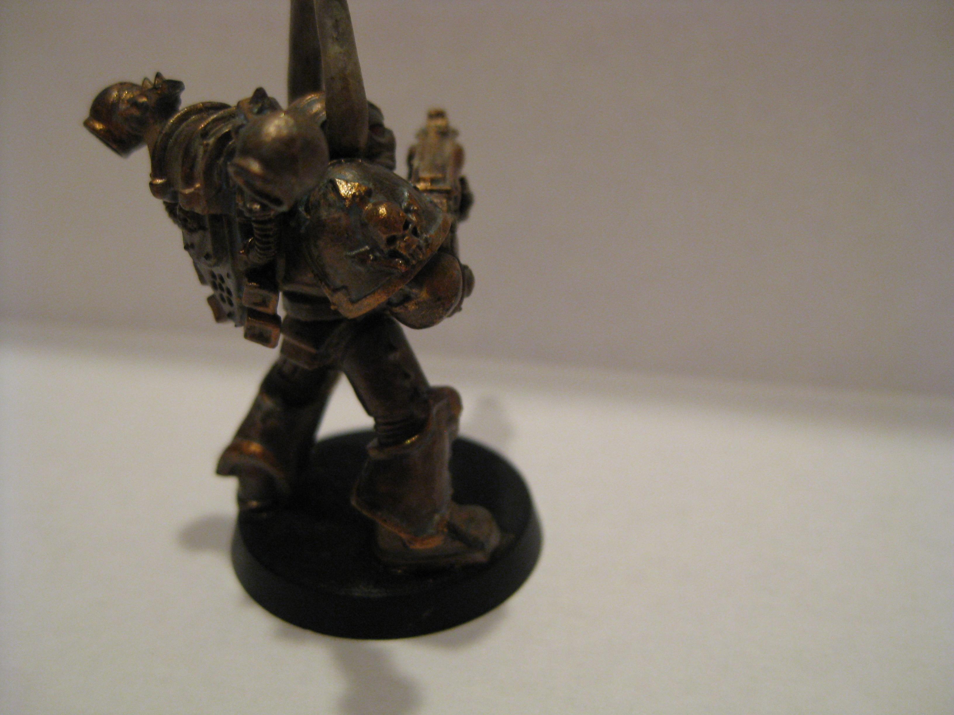 Chaos Space Marines, staring at pennies