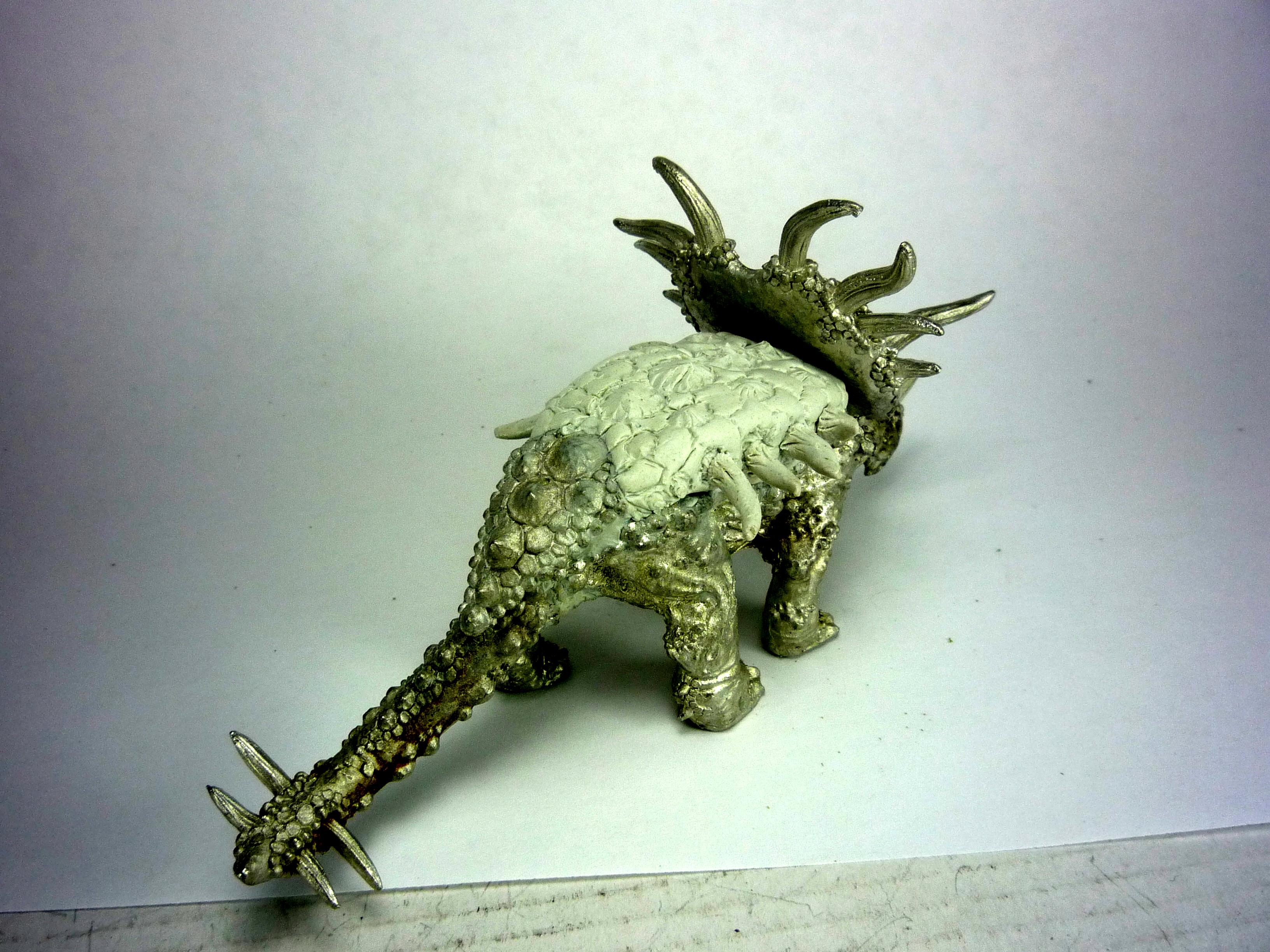 Lizardmen, Stegadon, Stegadon Sculpt WIP right side