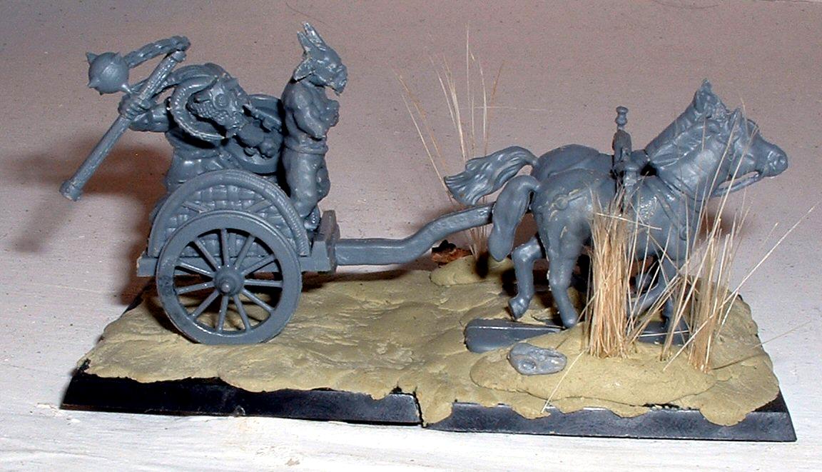 Wargames Factory Celt Chariot converted into Beastman Chariot