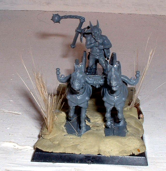Wargames Factory Celt Chariot converted into Beastman Chariot