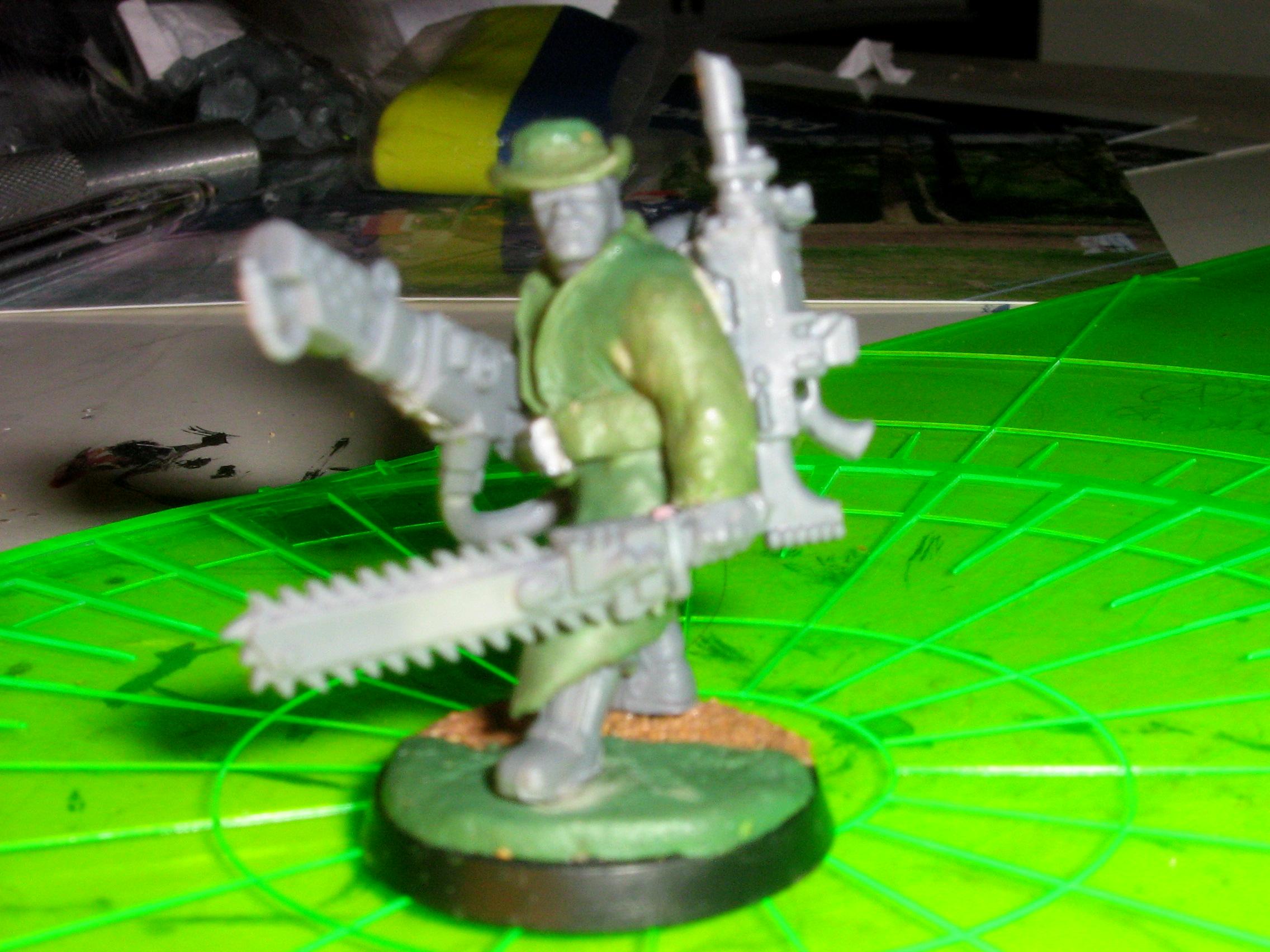 Campaign, Coats, Delaque, Gang, Green, Necromunda, Stuff, Trench, Work In Progress