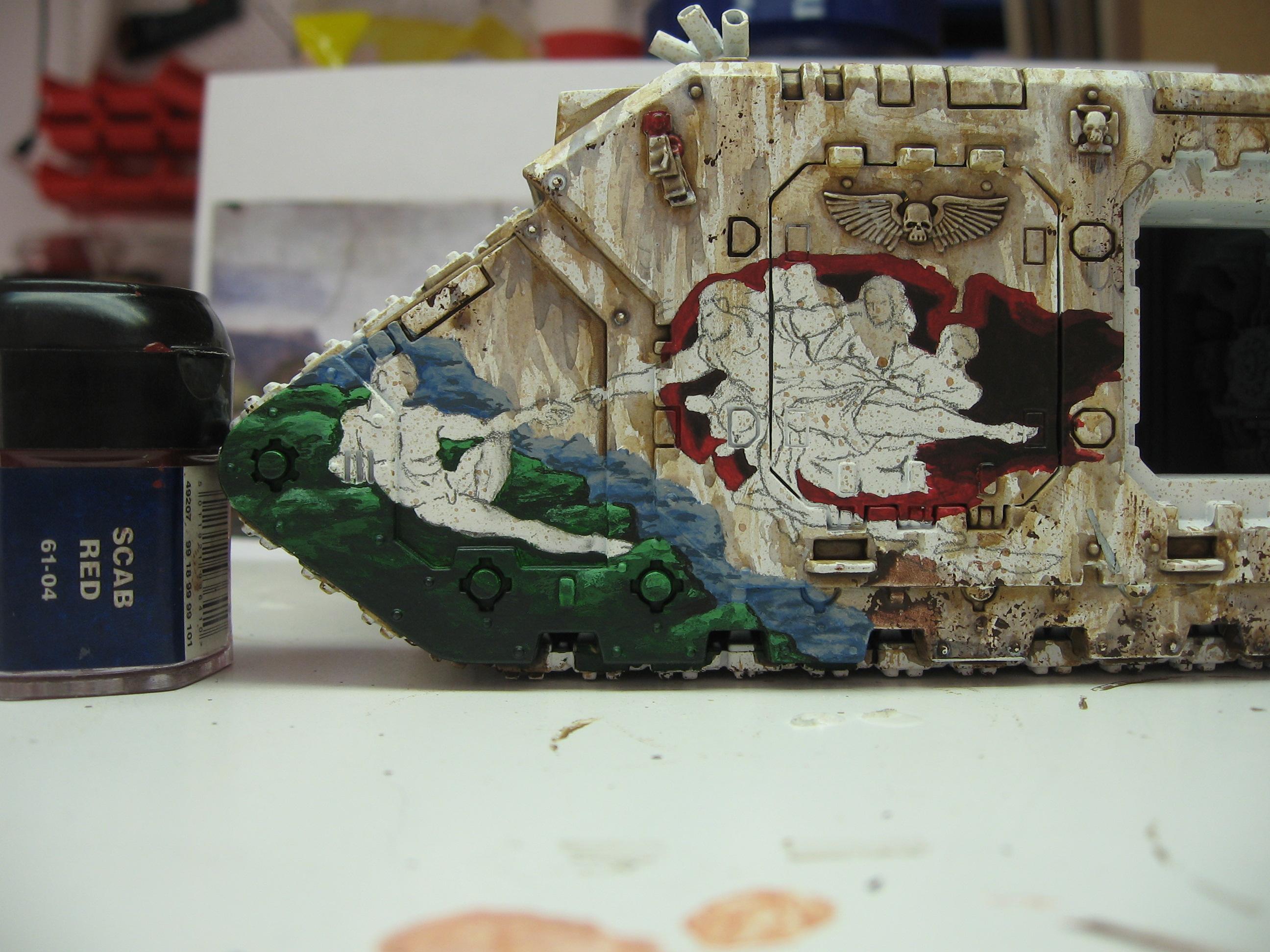 Freehanding, Paint In Progress