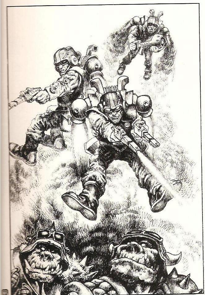 Copyright Games Workshop, Imperial Guard, Jump Pack, Retro Review, Rogue Trader, White Dwarf