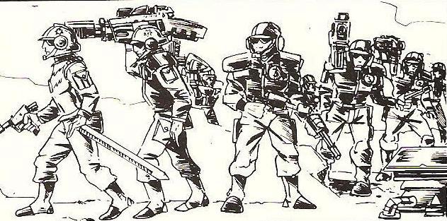 Artwork, Copyright Games Workshop, Imperial Guard, Retro Review, Rogue Trader, White Dwarf