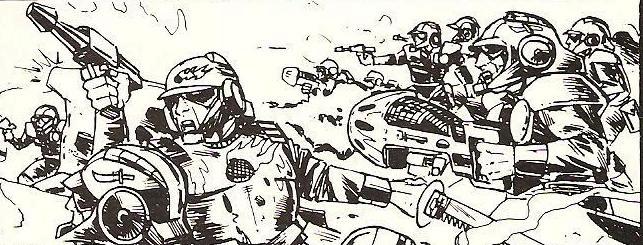 Artwork, Copyright Games Workshop, Imperial Guard, Retro Review, Rogue Trader, White Dwarf