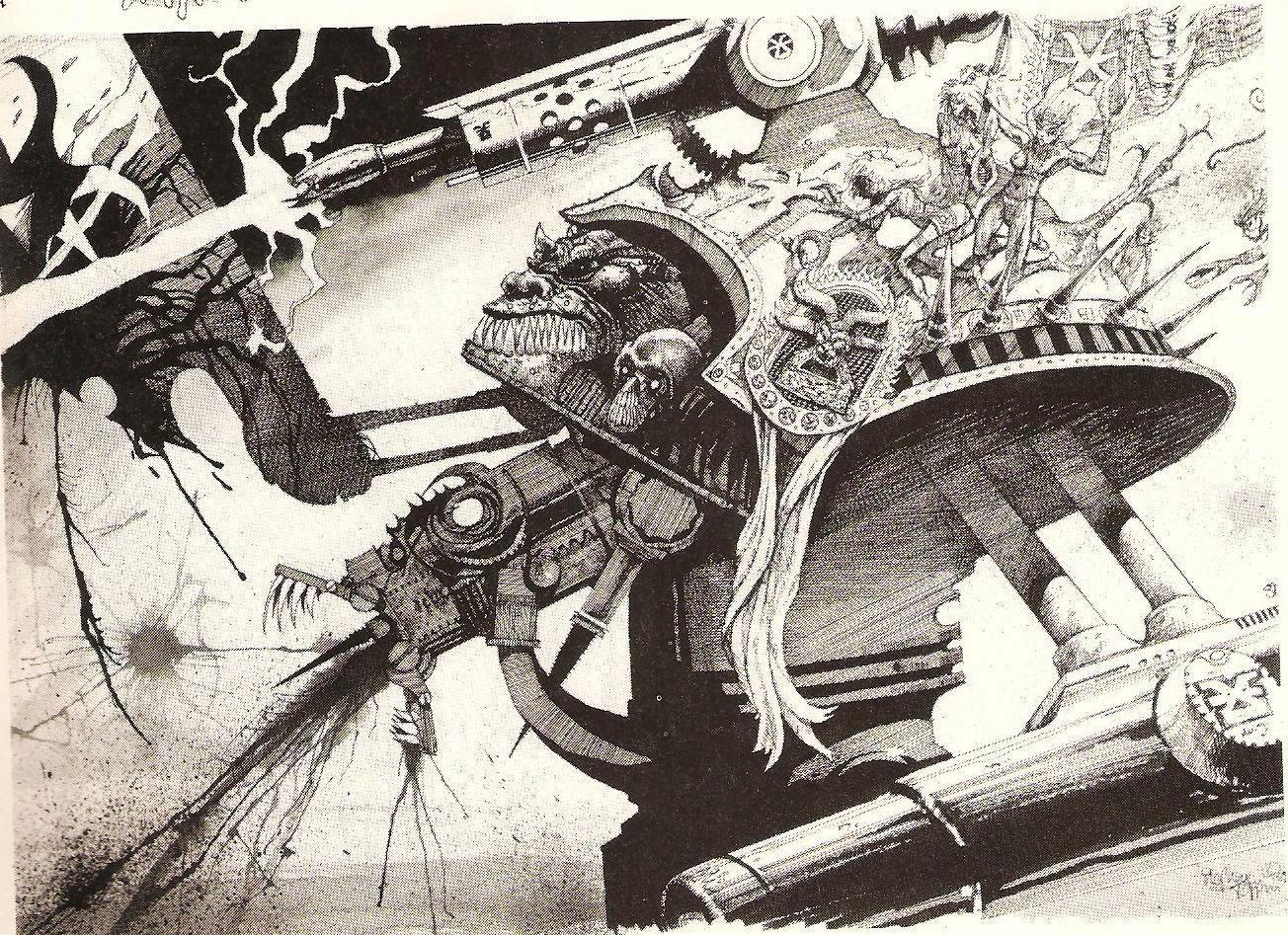 Artwork, Chaos, Copyright Games Workshop, Retro Review, Rogue Trader, Titan, White Dwarf