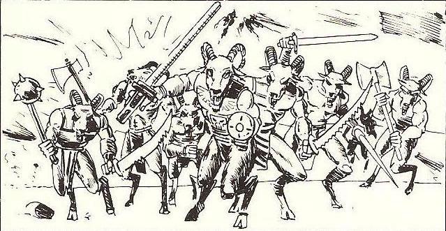 Artwork, Beastmen, Copyright Games Workshop, Imperial Guard, Retro Review, Rogue Trader, White Dwarf