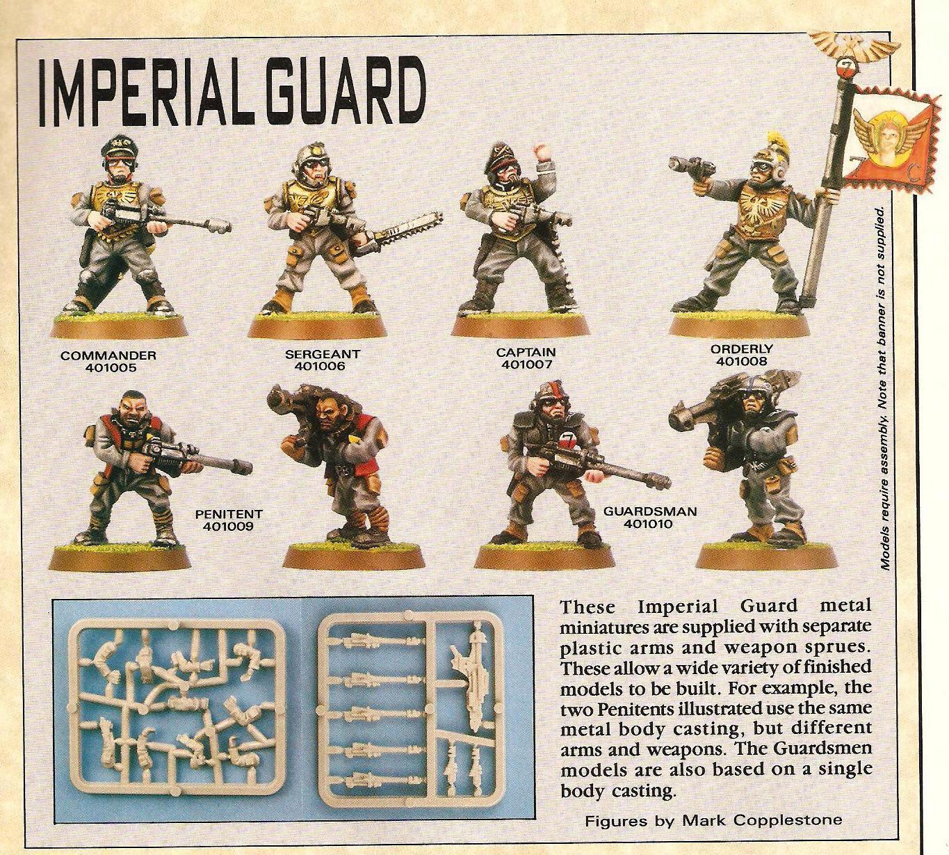 Copyright Games Workshop, Imperial Guard, Retro Review, Rogue Trader, White Dwarf
