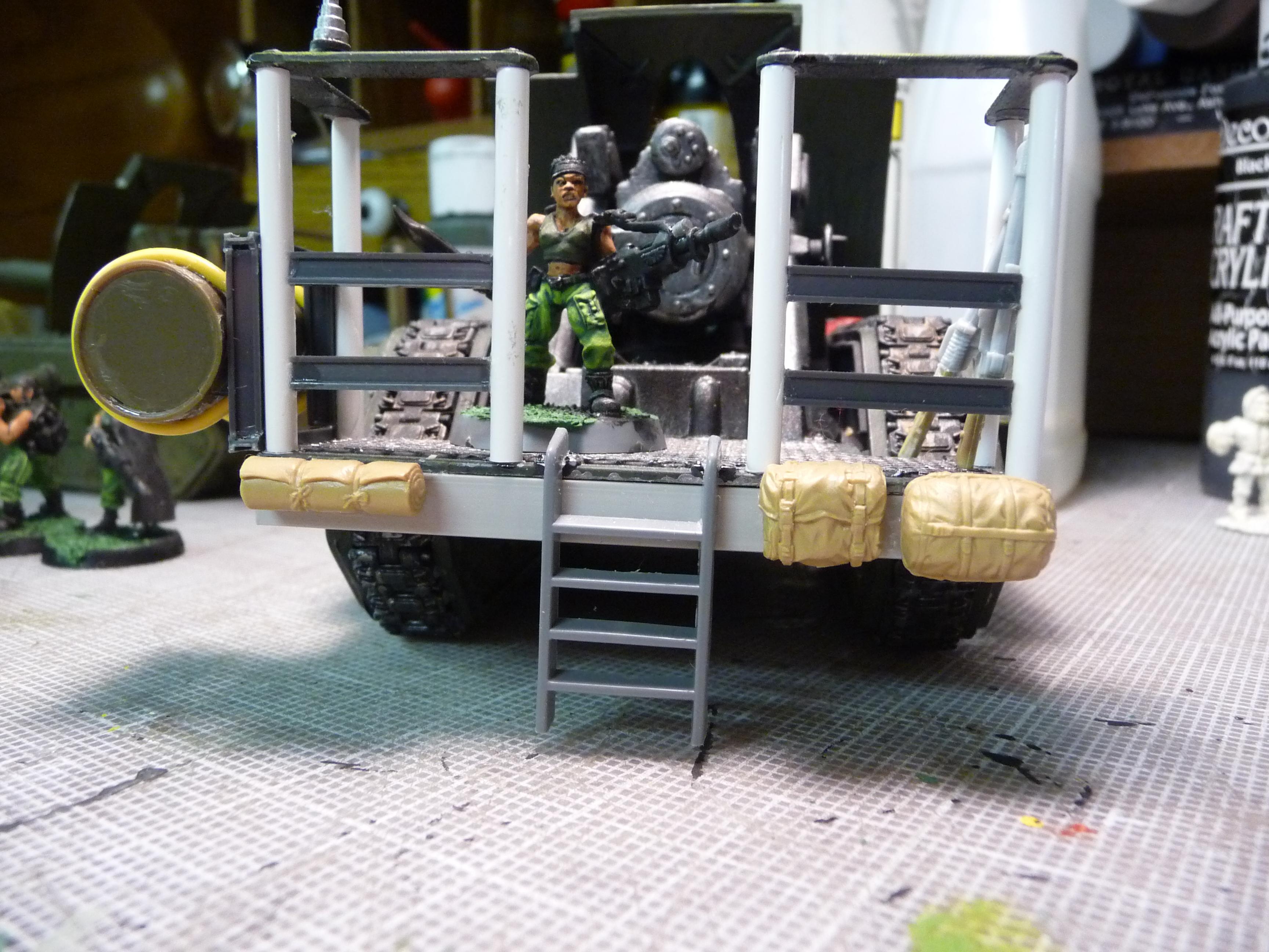 Basilisk with scale figure
