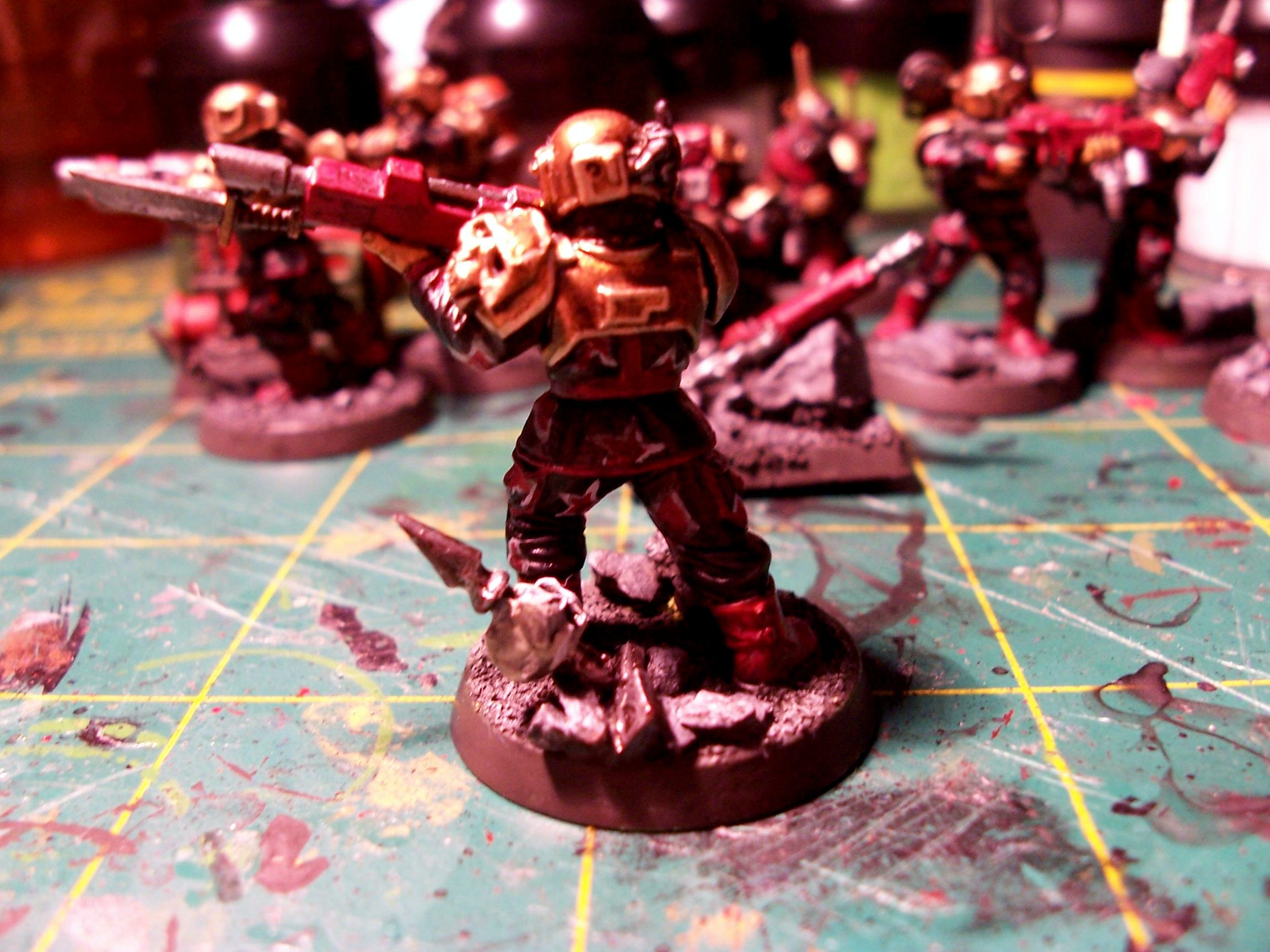 Imperial Guard, Painted, Squad, Work In Progress