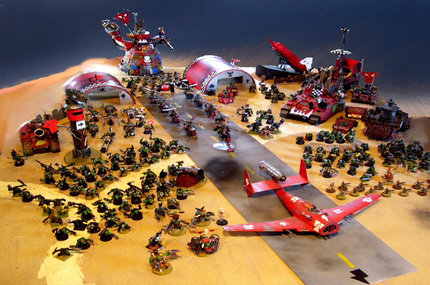 Orks, Massive Ork Army and Airfield