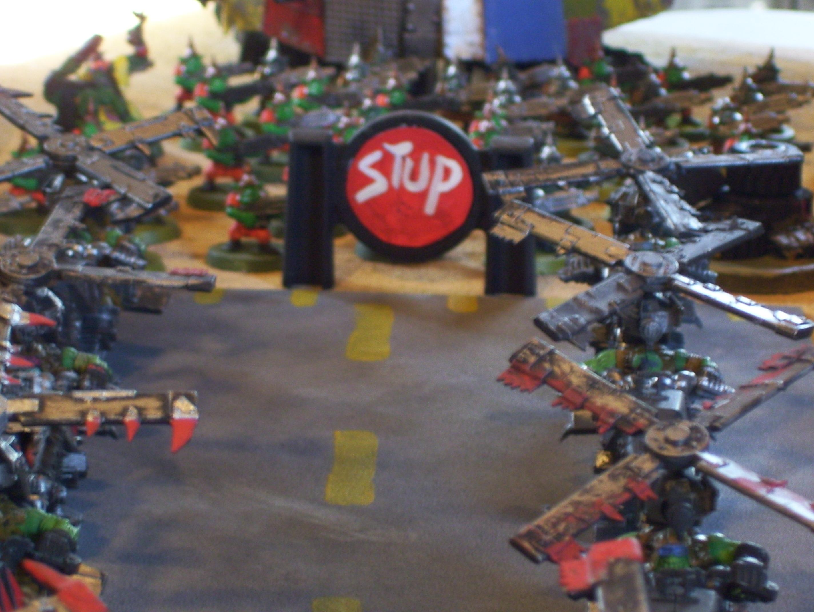 A little blurry....but this is the way the orks see it when they land. 
