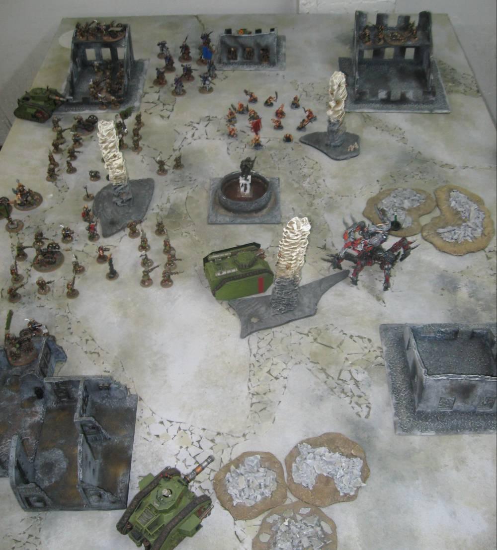 Battle Report, Daemons, Imperial Guard, Vostroyans