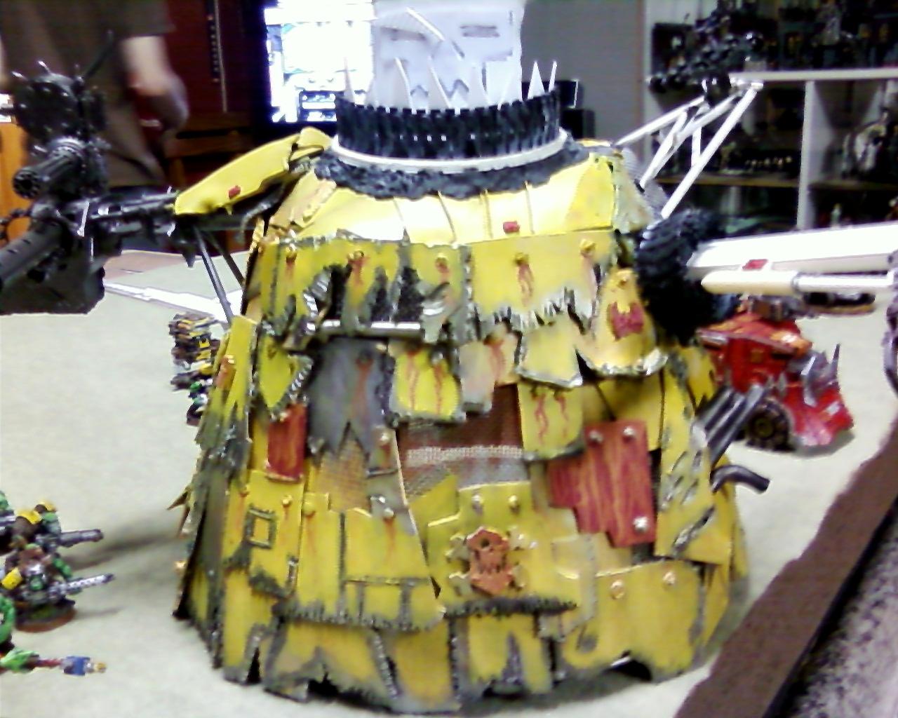 Home-made Stompa, starting painting