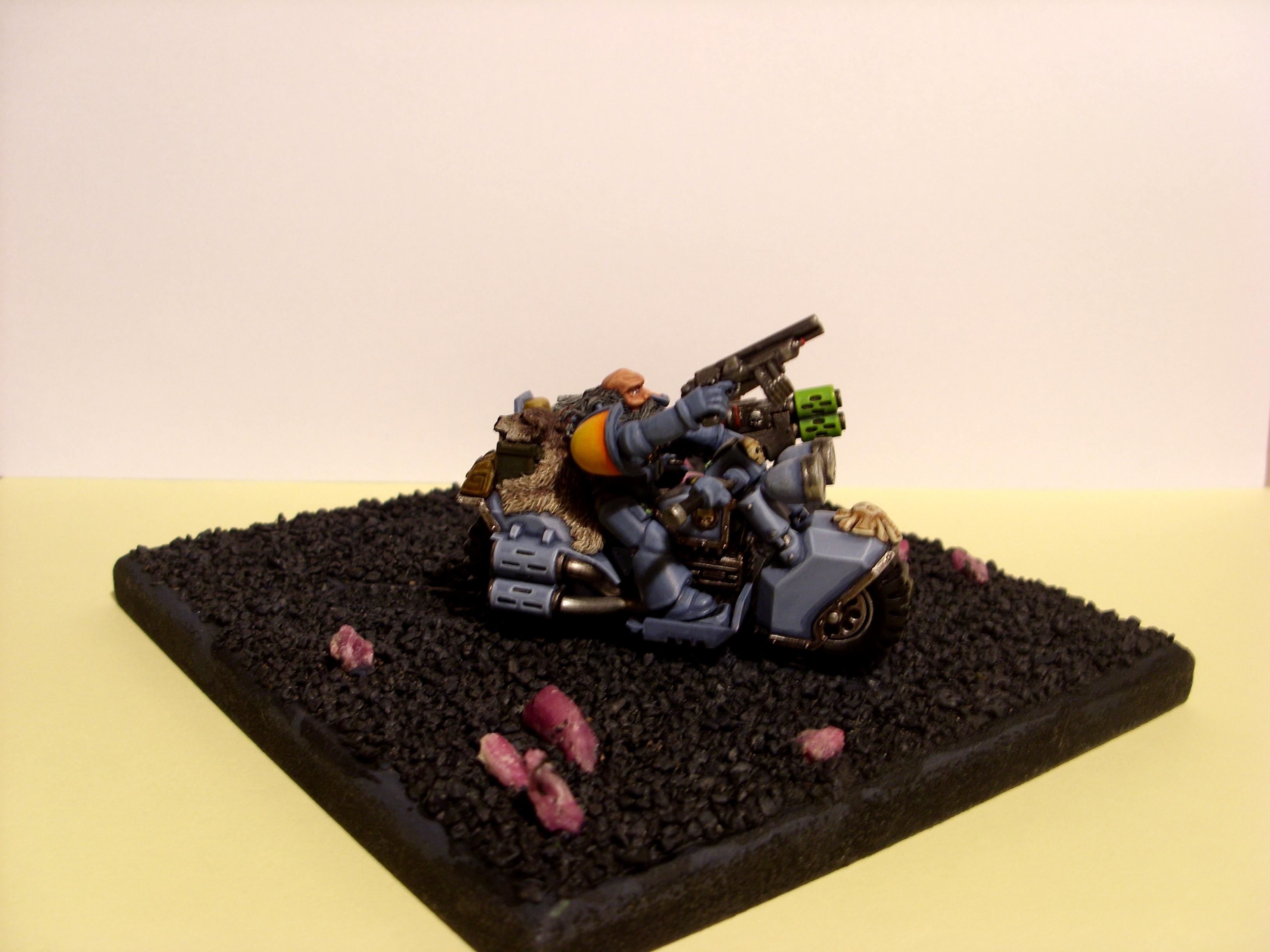 Bike Attack Bike, Conversion, Space Marines, Space Wolves, Warhammer 40,000