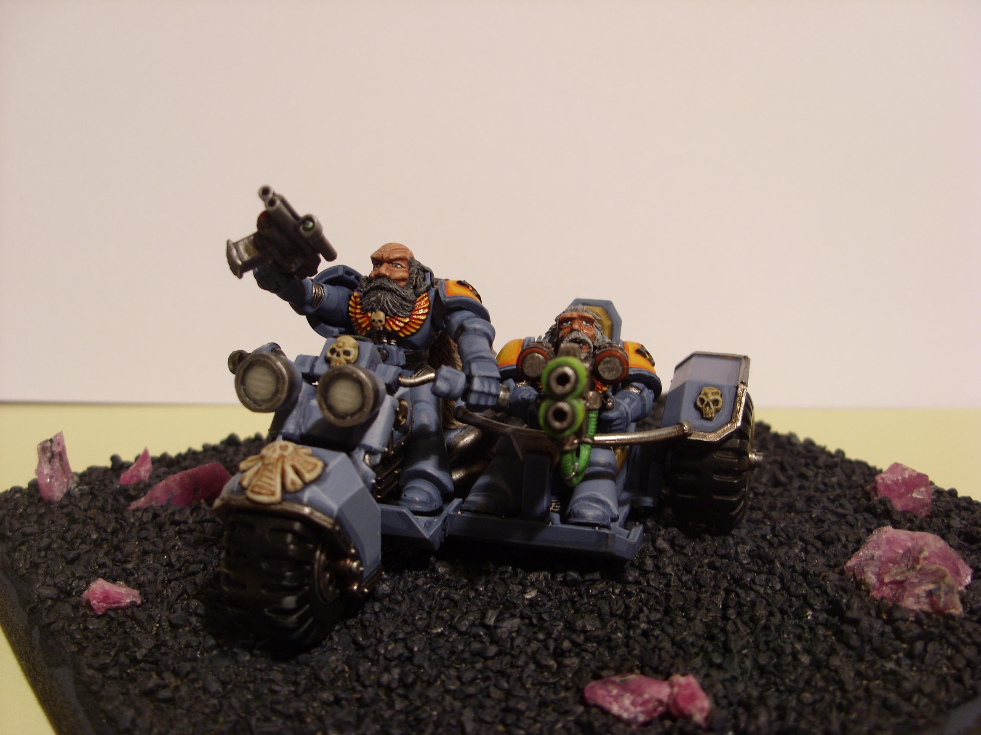 Bike Attack Bike, Conversion, Space Marines, Space Wolves, Warhammer 40,000