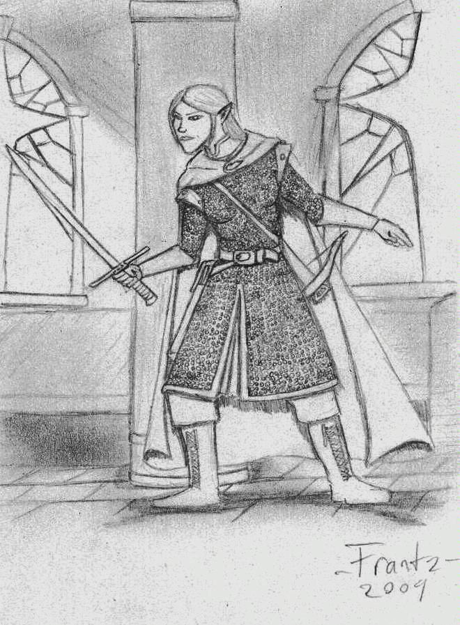 Artwork, High Elves, Elven rogue