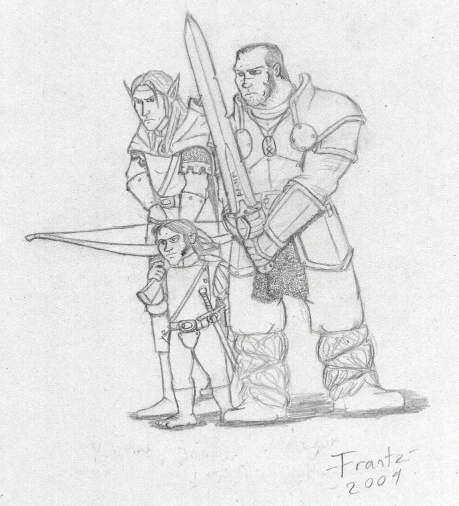 Artwork, Elves, Halflings and Northmen, O my!