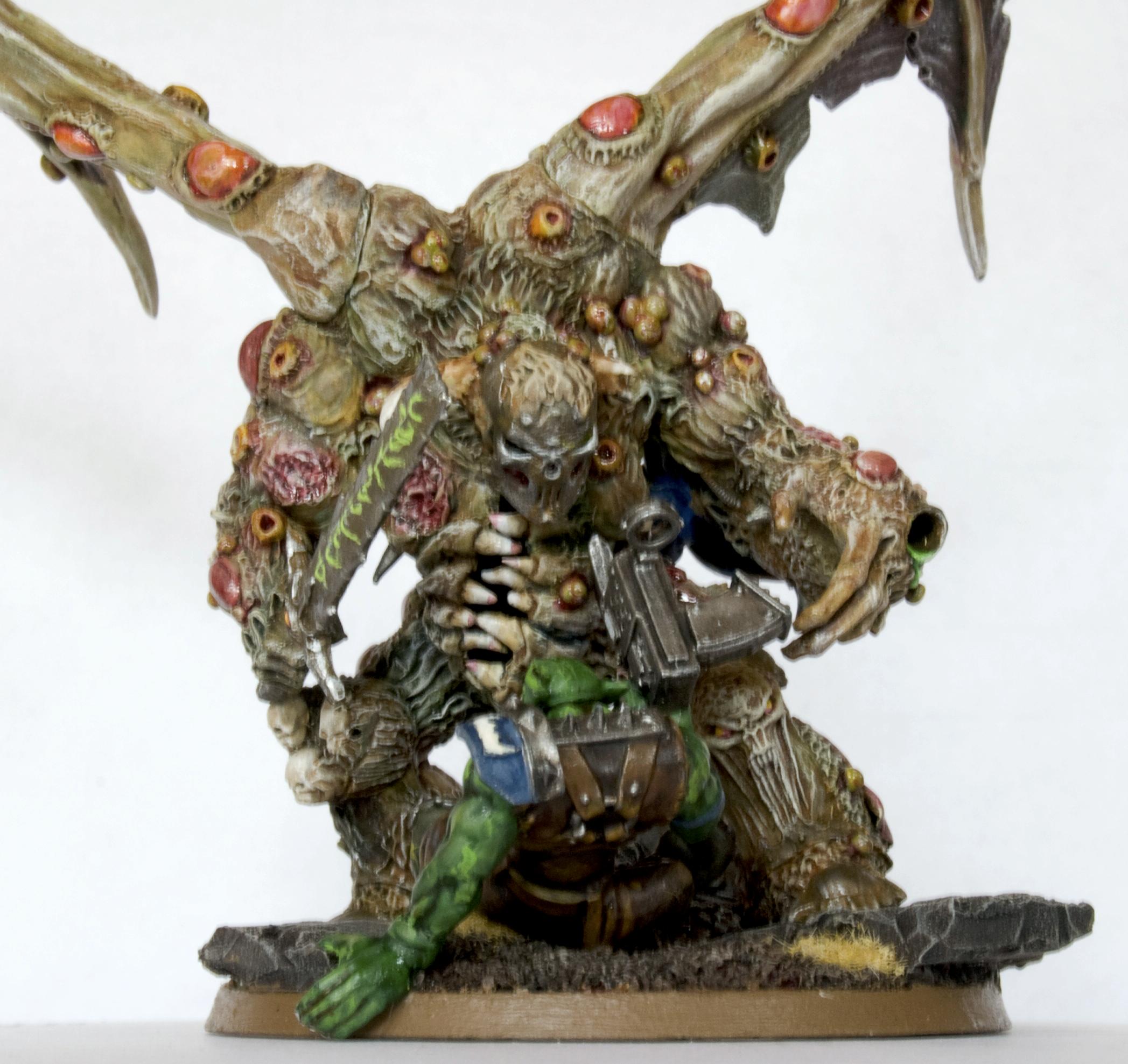 Chaos, Chaos Space Marines, Conversion, Daemon Prince, Daemon Prince. Death Guard, Daemons, Death Guard, Duel, Nurgle, Plague Marines, Prince, Winged
