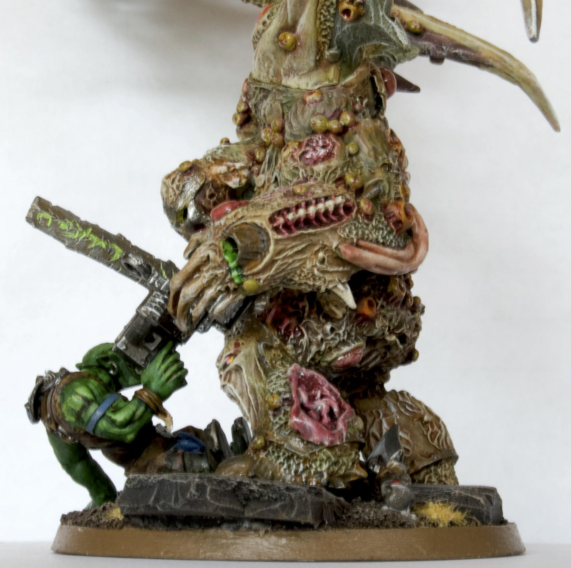 Chaos, Chaos Space Marines, Conversion, Daemon Prince, Daemon Prince. Death Guard, Daemons, Death Guard, Duel, Nurgle, Plague Marines, Prince, Winged