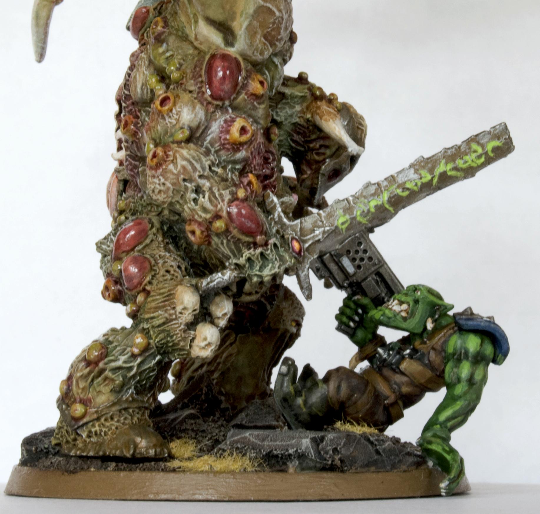 Chaos, Chaos Space Marines, Conversion, Daemon Prince, Daemon Prince. Death Guard, Daemons, Death Guard, Duel, Nurgle, Plague Marines, Prince, Winged